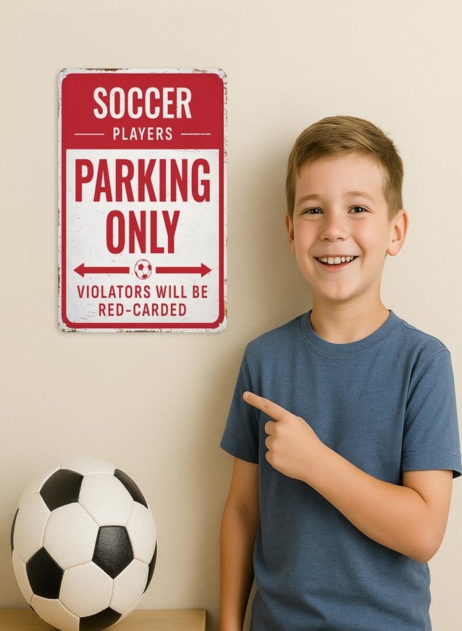 Opix Design Soccer Room Decor Sign - Funny Metal Soccer Poster for Boys Bedroom - Gifts for Players, Kids or Fans - Cool Room Decor for Boys or Girls by Opix Design - Image 5